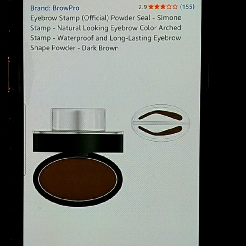 BROWPRO Dark Brown #3 Eyebrow Stamp New In BOX